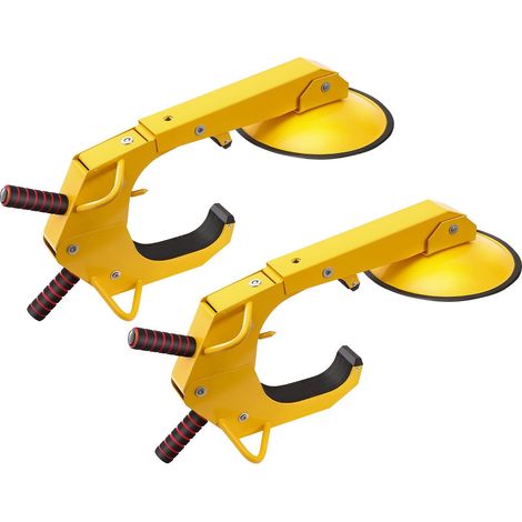 Antivol de roue robuste pour remorque, lot de 2 avec griffes réglables, compatible caravanes, voitures, camions et SUV. (1/5)