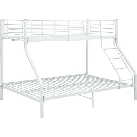 Maison Exclusive - Cadre de lit superposé sans matelas Blanc 140x200 cm/90x200 cm (1/5)