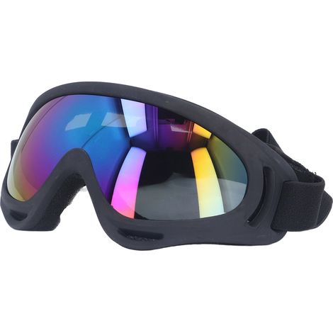 Lunettes de soleil pour chien, protection UV, coupe-vent, verres colorés, monture noire, modèle 3004. (1/5)
