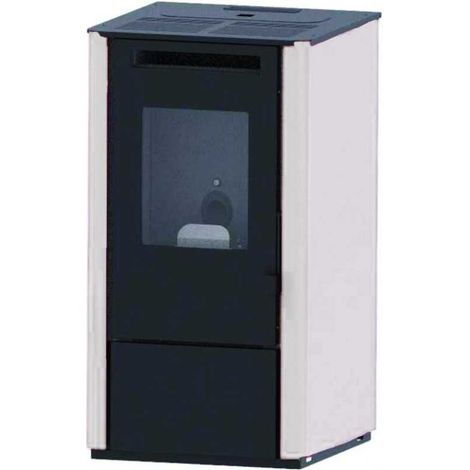 Estufa Punto Fuoco Pellet Vania 9,5Kw Blanco
