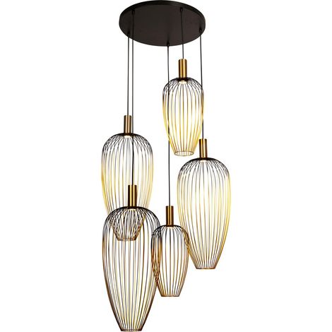 Lampe à fil à 5 lumières Aurelie Or - 21442/15/10 (1/2)