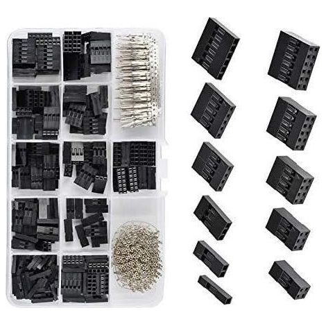 620 pièces connecteur à logement SM au pas de 2.54 mm, connecteurs Dupont mâle/femelle à sertir, broches, adaptateur, assortiment, kit de connecteurs (1/5)