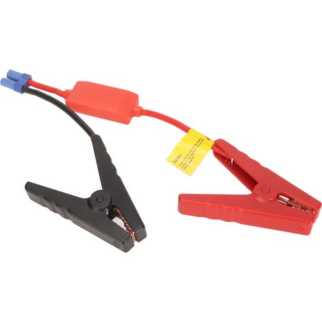 Câble de démarrage multifonctionnel portable 10 AWG avec pince crocodile pour batterie de voiture, protection anti-inversion de polarité. (1/4)