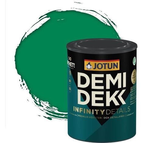 Peinture Bois - DEMI DEKK INFINITY DETAILS - Lasure Opaque Satinée - RAL 6024 - 0,75L (1/2)