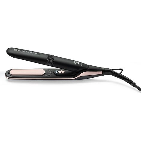 Imetec Bellissima B-Mini Piastra per Capelli Mini da Borsa e da Viaggio Rivestimento in Ceramica Multivoltaggio Automatico Nero Rosa (1/5)