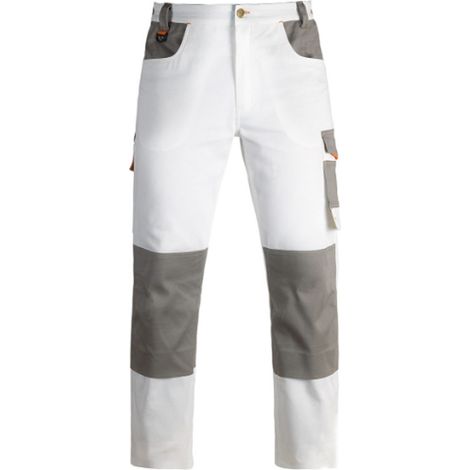 PANTALONE DA LAVORO PITTORE IMBIANCHINO PAINT INDUSTRY BIANCO TG. M-XXL KAPRIOL, "XXL" (1/5)