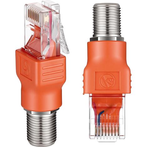 Adaptateur coaxial vers Ethernet (2 pièces) type F (1/5)