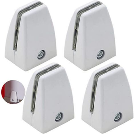 Lntyq 4 Pièces Clips Verre en Alliage Zinc, Pince à Verre Support Miroir, Fixation Réglable Pince à Verre, Pince à Étagère Miroir, pour Miroirs, Verre,Clins, Supports D'étagère