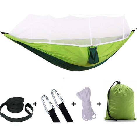 Filiyano-Hamac de camping double portable, hamac de voyage, lit suspendu (Gree) (1/3)
