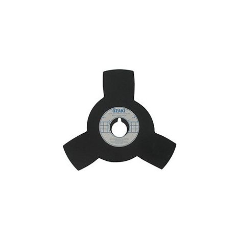 Lame 3 Dents Pleine Adaptable Pour Débroussailleuse - Coupe De 200mm, Alésage: 25,4mm, épaisseur: 1,6mm -pl