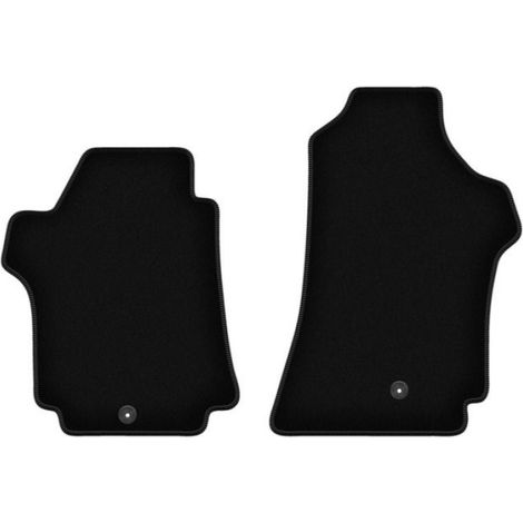 Tapis De Sol - Velours Noir - Pour Fourgonnette Hyundai Travel Ii (2008-) - Lot De 4