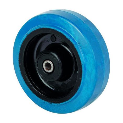 Roue en caoutchouc bleue D45 D125 (1/2)