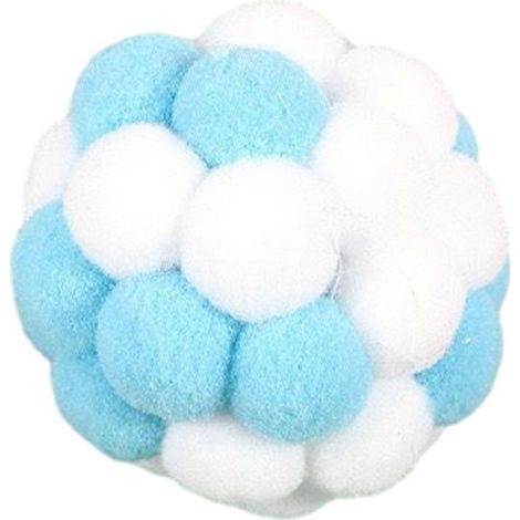 Peluche Balle pour Chat avec Clochette - Jouet Résistant aux Morsures pour Intérieur (1/5)