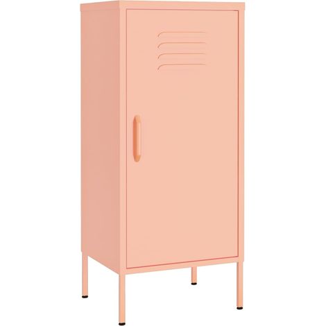 Maison Exclusive - Armoire de rangement Rose 42,5x35x101,5 cm Acier (1/5)