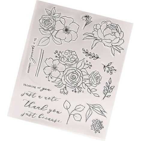 Tampons décoratifs transparents pour scrapbooking et loisirs créatifs (1/4)