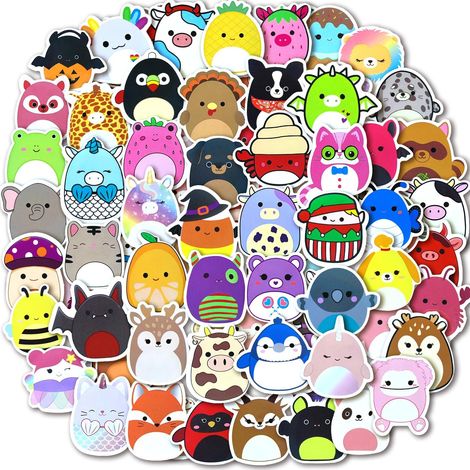 Autocollant 100 Pcs Stickers Animaux, Stickers Enfant, Autocollant Vinyle Imperméable, Stickers pour Scrapbooking Journaling Ordinateur Portable Gourde Isotherme Guitare etc (1/5)