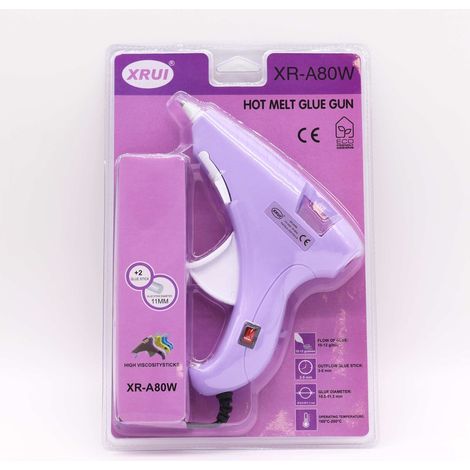 Pistola de Pegamento caliente Xrui 80W Hobby (enchufe UE) - para barras de 11 mm