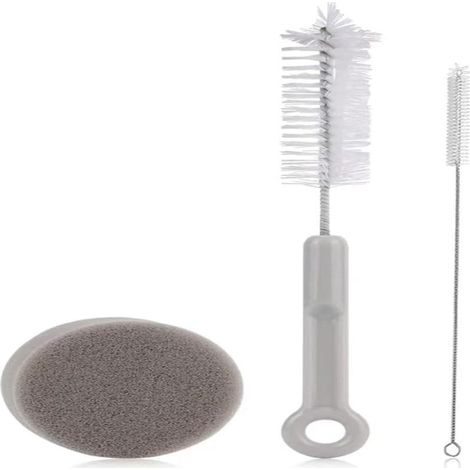 Kit de nettoyage pour fontaines à eau pour chats et chiens (3 pièces) : brosses, éponges et distributeurs d'eau. Convient également aux gamelles.