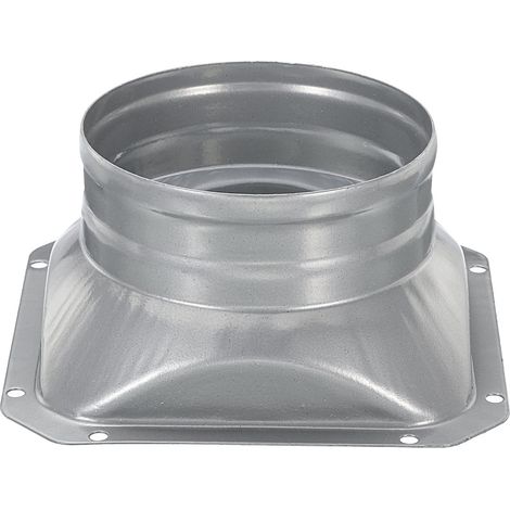 4 Pouce Conduit Connecteur Flange, Métal Droit Tuyau Flange Carré à Rond Interface Air Conduit pour Chauffage refroidisement Ventilation HVAC Système (1/4)
