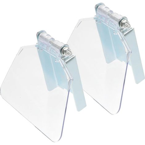 Plaque de Protection Oculaire Kit de Protection pour Machine de Meulage en Acier Inoxydable Facile à Installer 1 Paire Noire pour Meuleuse de Banc (1/5)