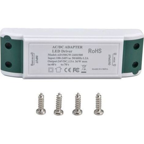 Alimentation LED 24V 1,5A 36W, Transformateur à Courant Constant AC100-240V pour Éclairage LED (1/5)