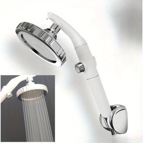 Convertisseur de Douche Rotatif – Passage Facile Pluie/Main, Haute Pression, Double Poignée (1/4)