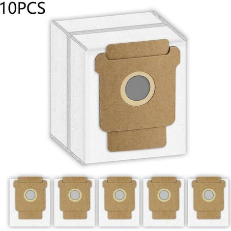 Packung mit 10 Staubbeuteln für iRobot Roomba 105 Combo, 205 Dustcompacter Plus, 405 Combo Plus und 505 Combo (Vliesstoff) (1/5)