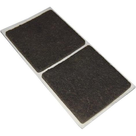 FELTRINI ADESIVI QUADRATI - 50 X 50 MM. - MARRONE - 2 PZ. (1/2)
