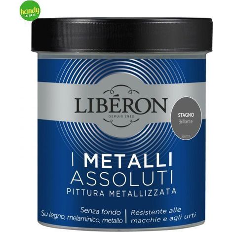 Pittura Metallizzata Liberon I Metalli Assoluti 500ml Stagno Brillante
