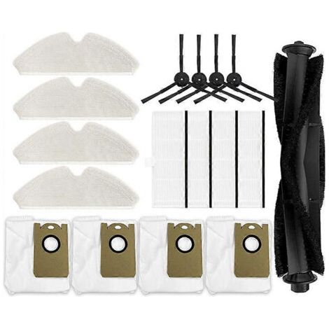 NALOOKAMIC Brosse rotative, filtre HEPA, chiffon de nettoyage et sac à poussière de rechange pour aspirateur Proscenic M7 Pro et Uoni V980 Plus - Pièces détachées