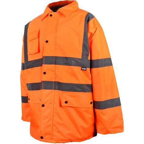 Scan Hi-Vis Orange Motorway Jacket - L (44in)