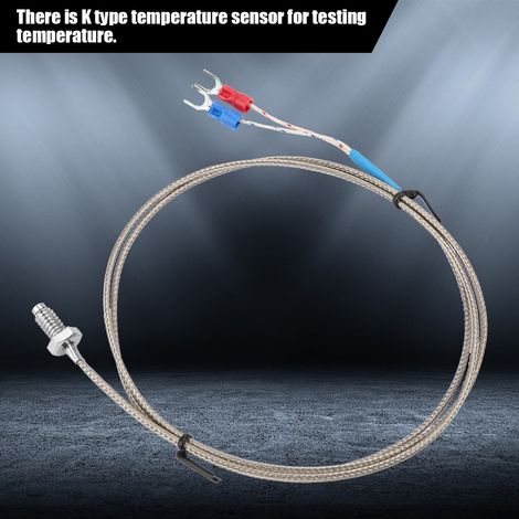 1 m langes M6 BSW-Schraubgewinde-Temperaturmesssondenkabel vom Typ K (Thermoelement) (1/5)