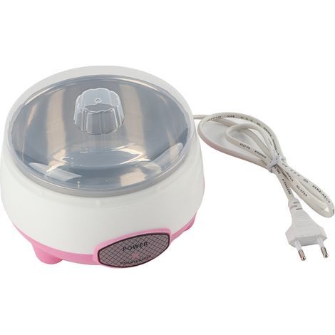 Mini yaourtière 15W 1L, chauffage à 360 °, Machine de fabrication automatique pour la maison, rose (1/5)