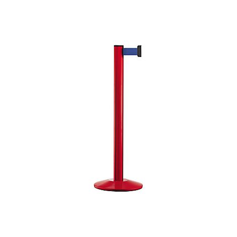 Poste de aluminio con cinta  poste rojo  extracción 2300 mm 