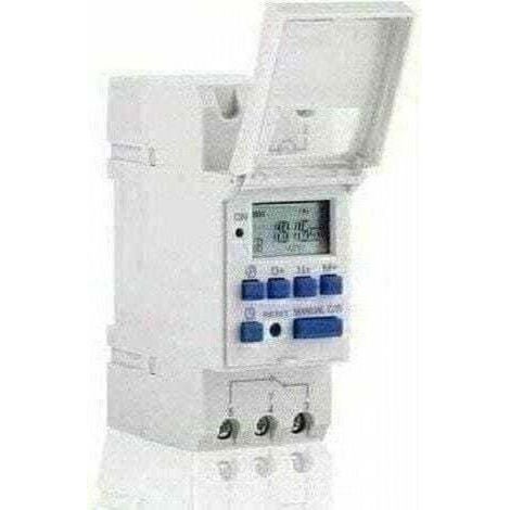 Digitaler Timer, 1-teilige LCD-Anzeige, wöchentlich programmierbarer elektronischer Relais-Schalter, 16 Ein- und 16 Ausschaltzyklen (220 V).