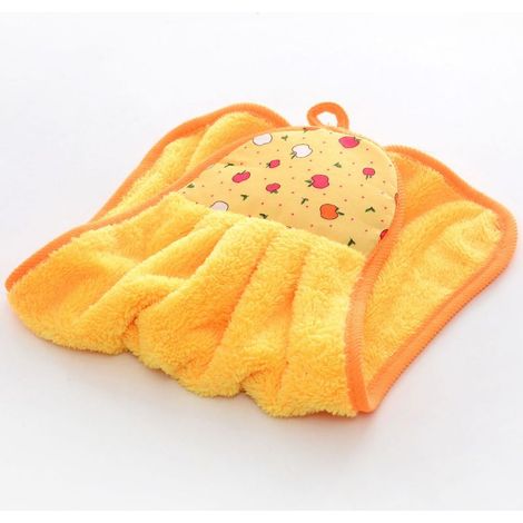 Chiffon Microfibre pour Cuisine et Salle de Bain - Torchon Accrocheur Jaune (1/5)