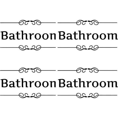 4 autocollants pour toilettes (1/3)