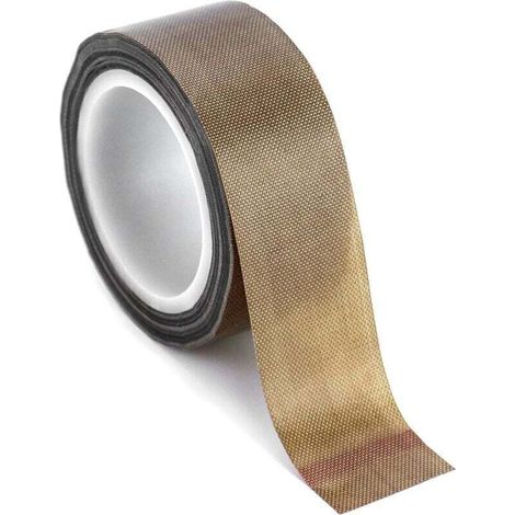 1 unidad de cinta adhesiva de PTFE de alta temperatura Scotch Teflon, tira de teflón de 0,18 mm de espesor para máquina de sellado al vacío, 45 mm x 10 m, (1/4)