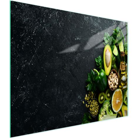 TAGLIERE IN VETRO 52x30 AVOCADO (1/5)