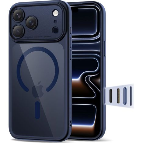 iPhone 17 Pro Magpeak Magsafe CC Hülle – Transparentes Marineblau (1/5)