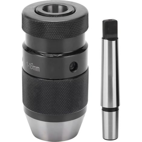 Mandrin Perceuse de Tour sans Clé 1-16mm à Serrage Automatique MT2 - B18 Arbre, pour Mandrins de Tour Serrer l'outil, Mandrin de Perçage, Mandrin pour Tour MK2 (1/5)
