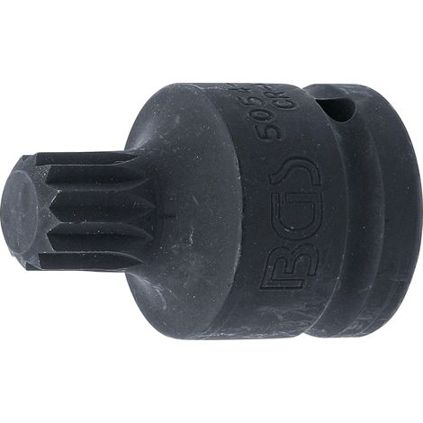 BGS Kraft-Bit-Einsatz Antrieb Innenvierkant 20 mm (3/4") Innenvielzahn (für XZN) M18 - 5054-M18 (1/3)