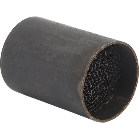 Pot catalytique échappement moto en acier inoxydable, silencieux avant central universel 35x50mm, compatible motocyclette (1/5)
