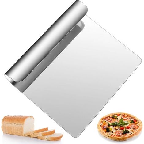 Raschietto per impasto, taglia impasto, raschietto per impasto in acciaio inox, utensile da cucina, taglia impasto, raschietto per impasto, taglia verdure, lavabile in lavastoviglie, utensile da cucin (1/5)