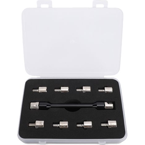 Jeu de clés à rayons 5.0-6.8mm clé de réparation de moto universelle pour moto Scooter noir (1/5)