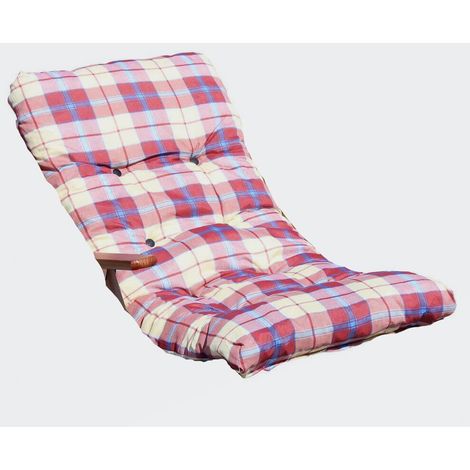 Oreiller 110x55 cm rembourré pour les chaises et les fauteuils relaxants extérieurs (1/3)