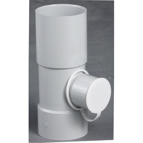 Collecteur d'eau PVC gris – Diamètre 50 mm – Résistant aux UV et à la corrosion – Installation facile et démontable (1/3)