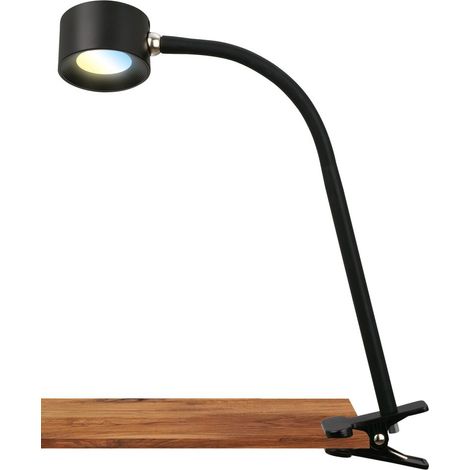 Briloner Tari Lampe de bureau LED, à intensité variable, tactile, orientable, amovible magnétiquement, noir, 44 x 7,5 x 24 cm