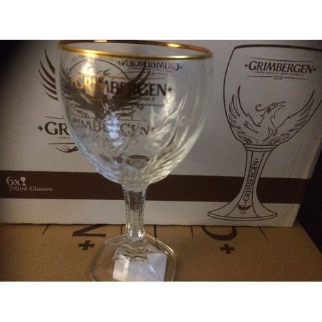 Lot de 6 verres Grimbergen - 25 cl - Édition 2018 - Neufs