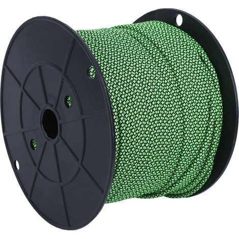Corde de parachute militaire standard 9'' avec longe, idéale pour le camping, l'escalade et la survie (100 m, couleur verte). (1/5)